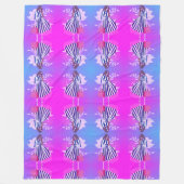 Prachtige paarse vrouwen in moderne kleding fleece deken (Voorkant)