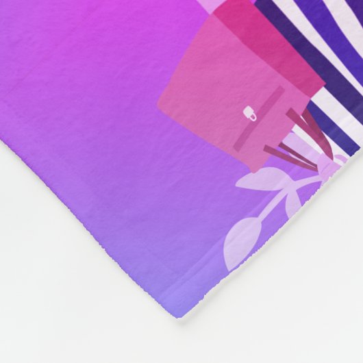 Prachtige paarse vrouwen in moderne kleding fleece deken (Hoek)