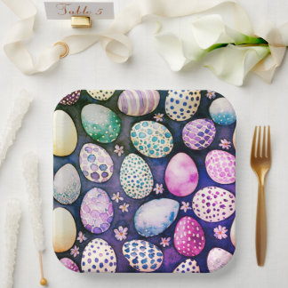 Prachtige paas papieren borden bordje