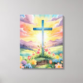 Prachtige paas Waterverf kunst Canvas Afdruk (Voorkant)