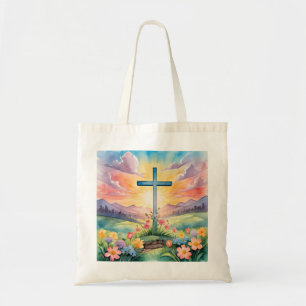Prachtige paas Waterverf kunst Tote Bag