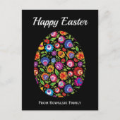 Prachtige paaseieren van Folklore met aangepaste t Briefkaart (Voorkant)