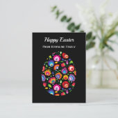 Prachtige paaseieren van Folklore met aangepaste t Briefkaart (Staand voorkant)