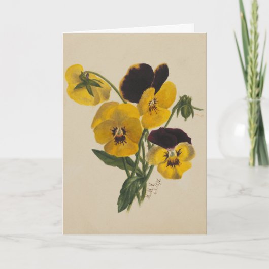 Prachtige  paasgele Kaart (Voorkant)