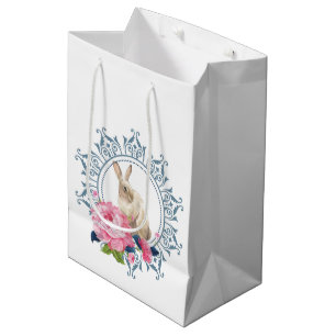 Prachtige paaskonijn medium cadeauzakje