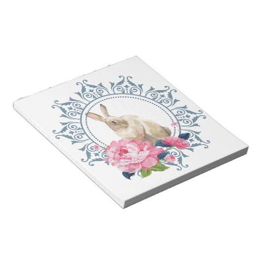 Prachtige paaskonijn notitieblok (Schuin)