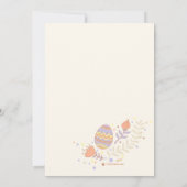 Prachtige Paaskrans Fotouitnodiging Kaart (Achterkant)