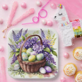 Prachtige paaspapier borden papieren bordje (Feest)