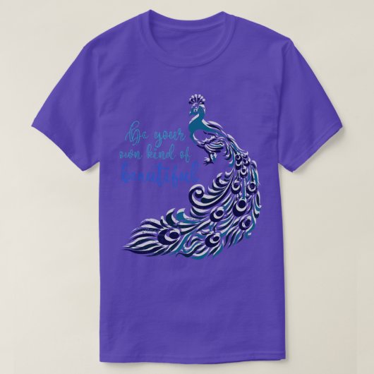 Prachtige pacock Bird Peacock T-shirt (Design voorkant)