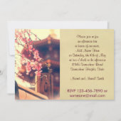 Prachtige Pagoda Plum Blossom Bamboo Fence Spring Kaart (Achterkant)