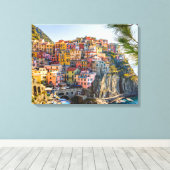 Prachtige Palermo, Sicilië Italië op een Cliff Canvas Afdruk (Insitu (Houten vloer))