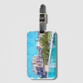 Prachtige Palma de Mallorca Spanje Balearen Bagagelabel (Voorkant (verticaal))