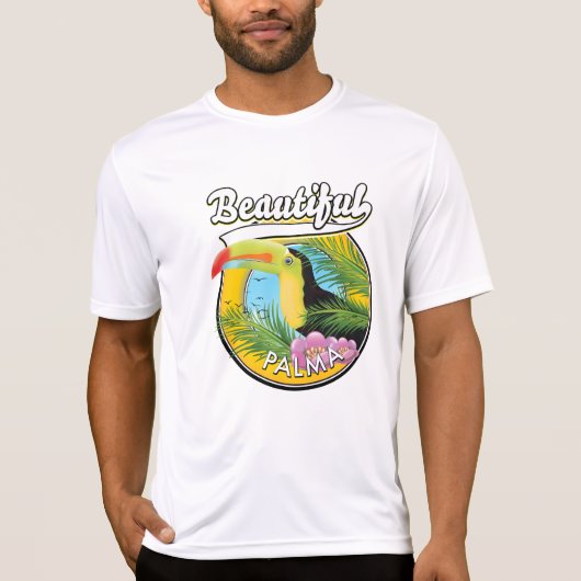Prachtige Palma, toucan logo T-shirt (Voorkant)