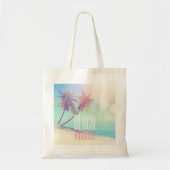 Prachtige palmboom voor strand van Paradise Retro Tote Bag (Voorkant)