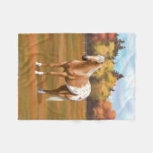 Prachtige Palomino Appaloosa Horse Fleece Deken (Voorkant (Horizontaal))