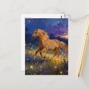 Prachtige Palomino Jaar van het Paard Briefkaart