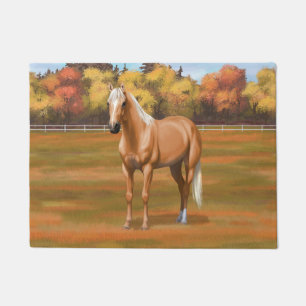 Prachtige palomino Quarter Horse Stallion Deurmat