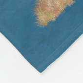 Prachtige palomino Quarter Horse Stallion Fleece Deken (Hoek)