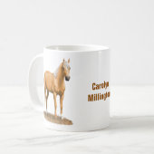 Prachtige palomino Quarter Horse Stallion Koffiemok (Voorkant links)