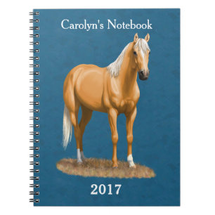Prachtige palomino Quarter Horse Stallion Notitieboek