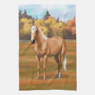 Prachtige palomino Quarter Horse Stallion Theedoek
