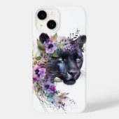 Prachtige pantherse Paarse Waterverf Case-Mate iPhone Case (Achterkant)