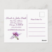 Prachtige papavers Verandering van adres Briefkaart (Achterkant)