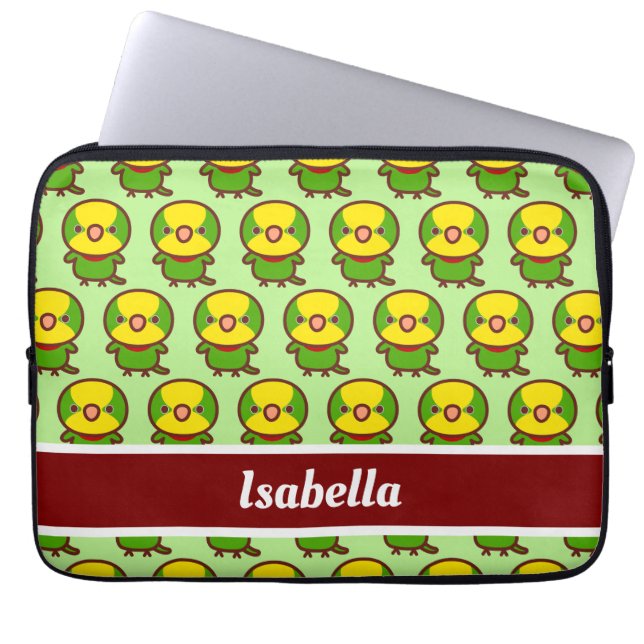 Prachtige papegaai laptop sleeve (Voorkant)