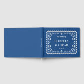 Prachtige  Papel Picado Blue Wedding Gastenboek (Volledig)