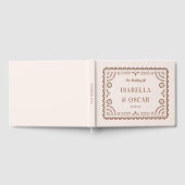 Prachtige  Papel Picado Chic Neutral Wedding Gastenboek (Volledig)
