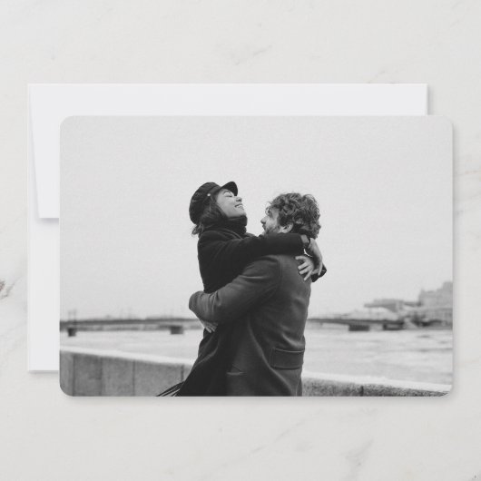 Prachtige  Papel Picado Foto Aqua Wedding Save The Date (Achterkant)