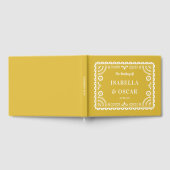 Prachtige  Papel Picado gele bruiloft Gastenboek (Volledig)