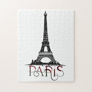 Prachtige Parijs, Eiffeltoren  Legpuzzel