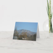 Prachtige Pasadena Mountains Blank Bedankkaart (Voorkant)