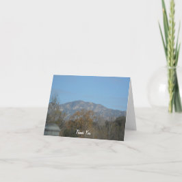 Prachtige Pasadena Mountains Blank Bedankkaart