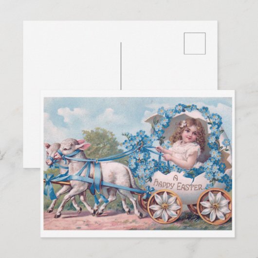 Prachtige  Pasen Briefkaart (Voorkant / Achterkant)