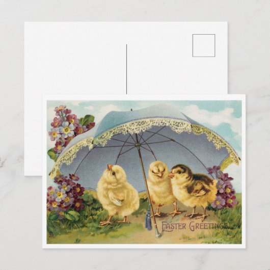 Prachtige Pasen Briefkaart (Voorkant / Achterkant)