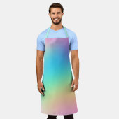 Prachtige pasteisteelgradiënt schort (Gedragen)