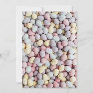 Prachtige Pastel Easter Eggs Snoepjes van alle kle Feestdagenkaart