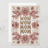 Prachtige pastel Moederdag Kaart (Voorkant / Achterkant)