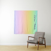 Prachtige Pastel Regenboog Trouwfoto Achtergrond Wandkleed (In Situ (horizontaal))