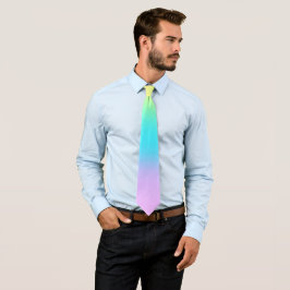Prachtige pastel regenbooggradiënt Weddenschap Nec Stropdas