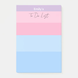 Prachtige Pastel Roze en Blauw Post-it® Notes