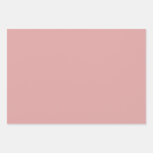 Prachtige Pastel Roze Kerst Design Inpakpapier Vel (Voorkant 3)