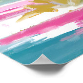 Prachtige pastel verborgen lagune poster (Hoek)