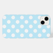 Prachtige pastelblauw met grote polka stippen Case-Mate iPhone case (Achterkant (horizontaal))