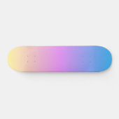 prachtige pasteldroomkleuren verloopvervaging persoonlijk skateboard (Horizontaal)