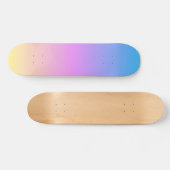 prachtige pasteldroomkleuren verloopvervaging persoonlijk skateboard (Horizontaal)