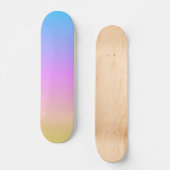 prachtige pasteldroomkleuren verloopvervaging persoonlijk skateboard (Voorkant)
