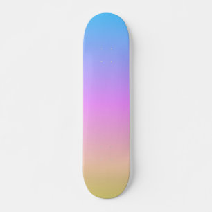 prachtige pasteldroomkleuren verloopvervaging persoonlijk skateboard